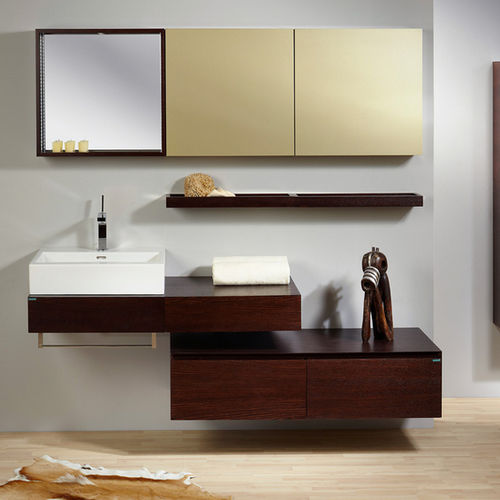 Wandhängender Waschtisch-Unterschrank - SPACES - LE BON spol.s.r.o. - Holz / modern / Kit