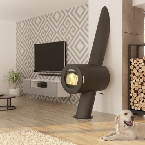 Holz-Kaminofen - DYNAMIC - Thorma Vyroba k.s. - 9 kW / auf Füßen / originelles Design