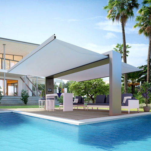 Selbsttragende Pergola - X-STYLE - Proverbio Outdoor Design - Metall / für Gewerbegebrauch