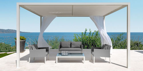 Aluminium-Pavillon - Proverbio Outdoor Design - Stoffdach