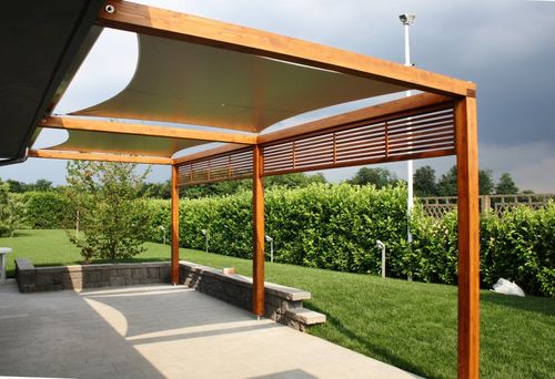 Angebaute Pergola - PERGOLAVELA - Proverbio Outdoor Design - Holz