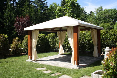 Holzpavillon - CLASSIC - Proverbio Outdoor Design - Stoffdach