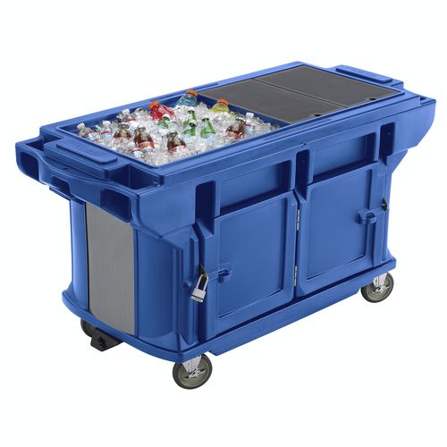 Edelstahl-Zubereitungstisch - VERSA WORK - ULTRA - Cambro - mobil / mit Stauraum / gekühlt