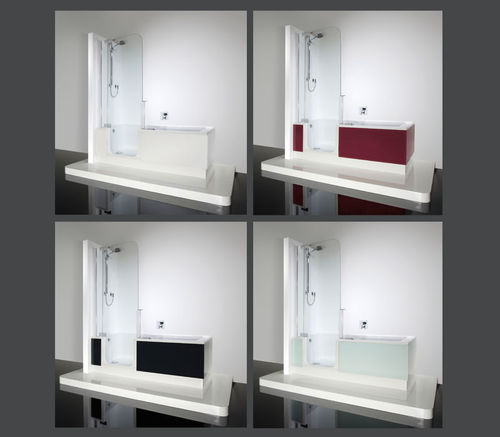 Rechteckige Badewannenverkleidung - TWINLINE: 2 - artweger - Glas