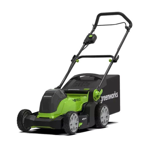 Handgeführter Rasenmäher - G48LM41 - GREENWORKS - batteriebetrieben / mit Eigenantrieb / Pick-up-Presse
