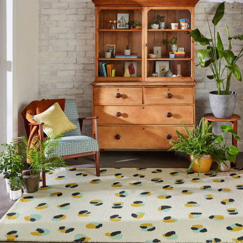 Moderner Teppich - Leopard Dots - Scion - Tierfellmuster / Wolle / rechteckig