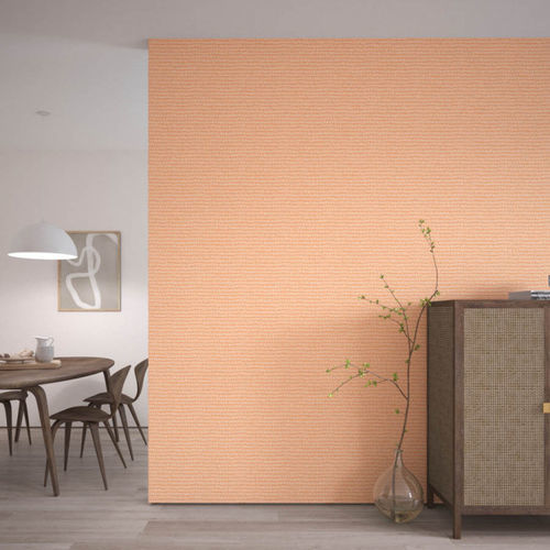 Moderne Tapete - TOCCA - Scion - geometrisches Muster / Stoffoptik / orange