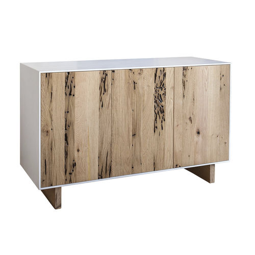 Modernes Sideboard - QUERINI - DE ZOTTI - lackiertes Holz / Eiche / mit Regal