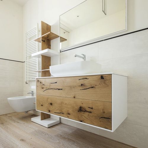 Moderner Badezimmer-Schrank - ROUGHEST - DE ZOTTI - für Privatgebrauch / für Gewerbegebrauch / Holz