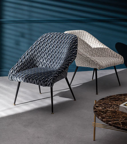 Möbelstoff - ORIGAMI ROCKETINOS  - Kirkby Design - geometrisches Muster / Polyester / Viskose