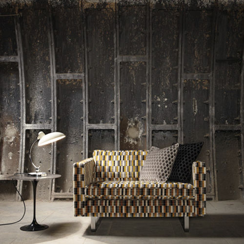 Möbelstoff - UNDERGROUND : DISTRICT - Kirkby Design - Motiv / Polyester / Baumwolle
