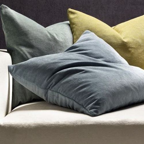 Möbelstoff - CRUSH - Kirkby Design - einfarbig / Baumwolle / Samt