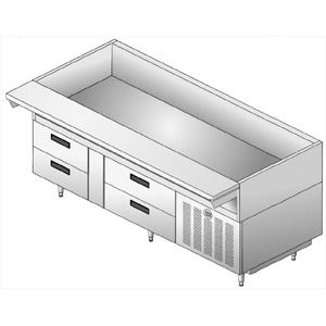 Einbau-Kühlwanne - ECOMARK F17FCP - Delfield - für Buffet / für professionellen Einsatz