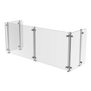 Tisch-Bürotrennwand - DCFSSS - Delfield - Glas / modulierbar