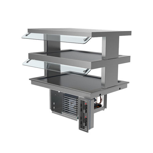Moderne Vitrine - N82 SERIES - Delfield - Tisch / Aluminium / Edelstahl
