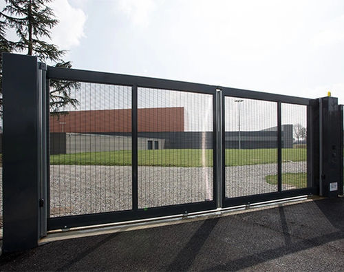 Maßgefertigtes Tor - LINEA  - Defim Orsogril - Schiebe / galvanisiertem Stahl / aus elektrogeschweißtem Stahl