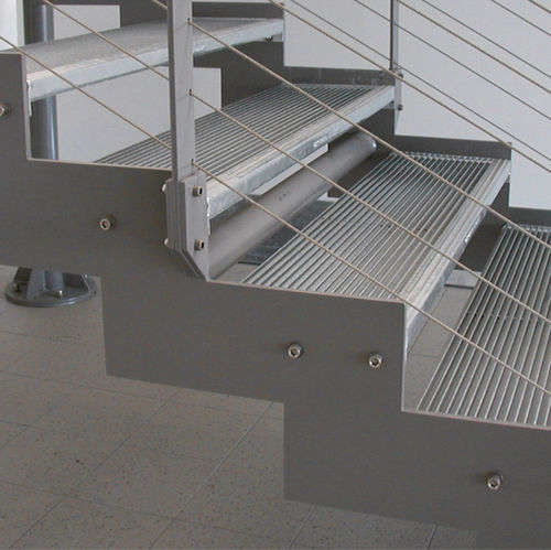 Gitterrost / galvanisiertem Stahl - GRADINI ANTIVERTIGINE - Defim Orsogril - für Abflussrinnen-Gitterrost / für Treppenstufen / für Übergang