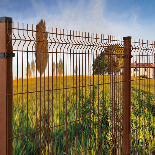 Zaun / geschweißter Maschendraht - PAN® MESH FIX - Defim Orsogril - Industrie / COR-TEN®-Stahl / rechteckig
