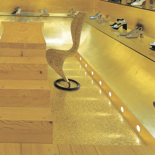 Glasmosaikfliese - ORO - BISAZZA BAGNO - Gold / für Pool / Boden