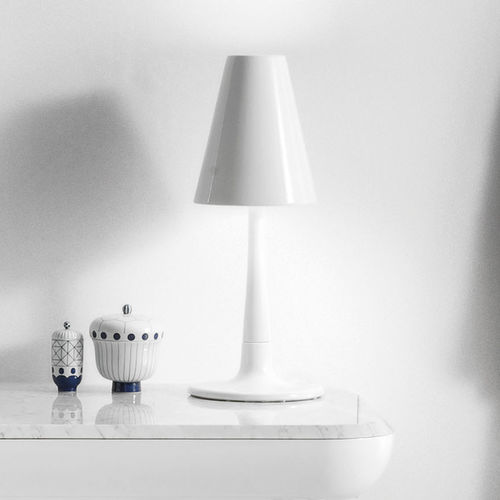 Tischlampe - PETUNIA - BISAZZA BAGNO - Keramik / modern / mit Kabel
