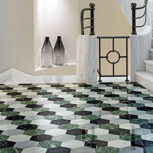 Marmorfliesen - LAURENTINA - BISAZZA BAGNO - poliert / 3D / in Steinoptik