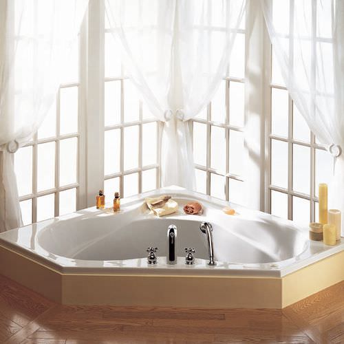 Badewanne für Eckeinbau - COLONY - AMERICAN STANDARDS - Acryl / weiß