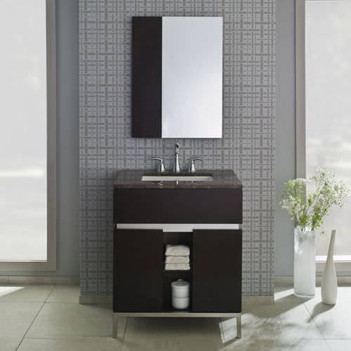 Wandmontierter Apothekenschrank - STUDIO - AMERICAN STANDARDS - mit Spiegel