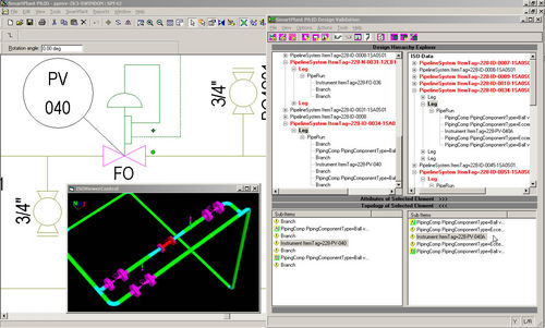 Software für Prozess und Instrumentationsbild P&ID - SMARTPLANT® DESIGN VALIDATION - Intergraph - für Stahlkonstruktion