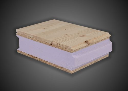 Sandwichpaneel für Dach - X-FOAM® WR - Ediltec - 2 Holz-Deckschichten / extrudierter Polystyrolkern / Euroklasse E