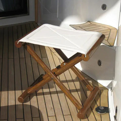 Hocker für Boot - ROUND | 1002DST.E - Valdenassi - modern / Baumwolle / Gestell aus Esche