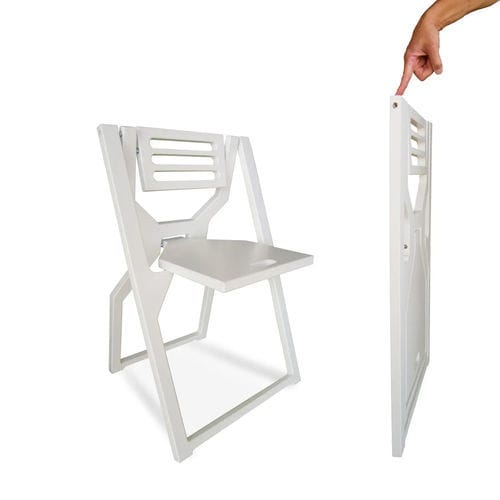 Moderner Stuhl - JOLLY white - Valdenassi - Sperrholz / Bambus / Gestell aus Furnierholz