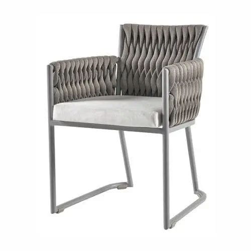 Stuhl für Boot - SEA-BASKET | Dining Armchair - Valdenassi - modern / Stoff / Gestell aus lackiertem Aluminium
