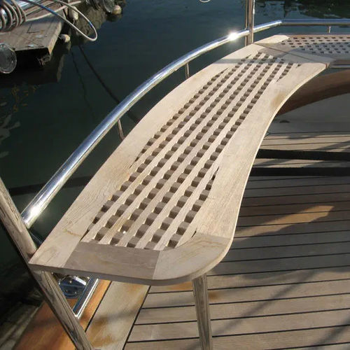 Bank für Boot - Carabottini per sedute - Valdenassi - modern / Teakholz / ohne Rückenlehne