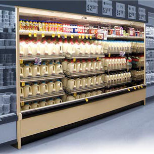 Standkühlvitrine - D5XRRI, D5XRRIS   - Hussmann - für Einzelhandel / mit Licht