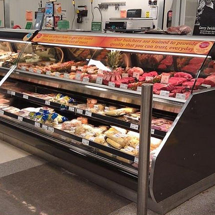 Verkaufskühlvitrine - R3M, CR3M, R3F, CR3F - Hussmann - für Einzelhandel / mit Licht