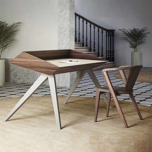 Bodenstehender Schreibtisch - WOW - AROUNDtheTREE Design - modern / Massivholz / Esche