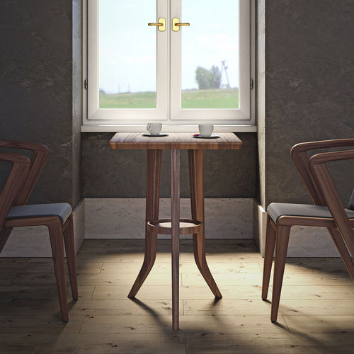 Moderner Tisch - Portuguese ROOTS - AROUNDtheTREE Design - Holz / Gestell aus Holz / quadratisch