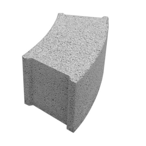 Massiv-Betonstein - CURVED - A Cimenteira do Louro - für Wand / für Fassaden / Ziegeloptik