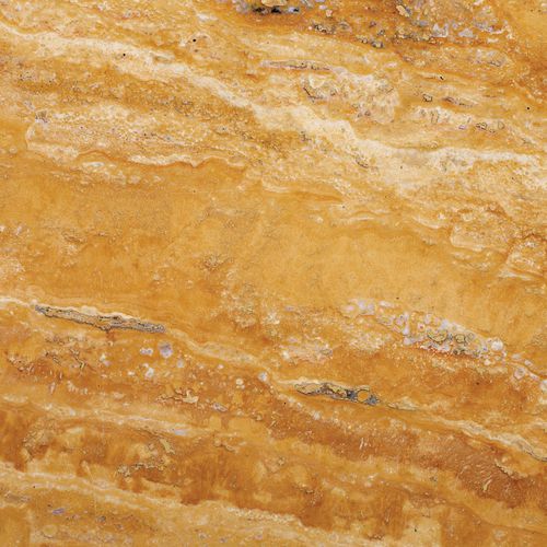 Travertin-Steinplatte - YELLOW - dimpomar - Natural Stone from Portugal and Around - für Fußboden / für Wand / poliert