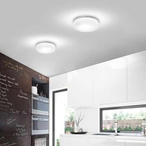 Moderne Deckenleuchte - DRUM - Zafferano Srl - rund / geblasenes Glas / Polycarbonat