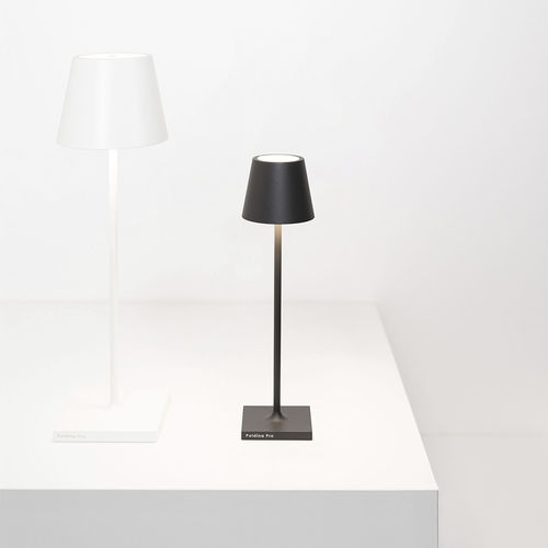 Tischlampe - POLDINA MICRO - Zafferano Srl - Aluminium / modern / mit Akku