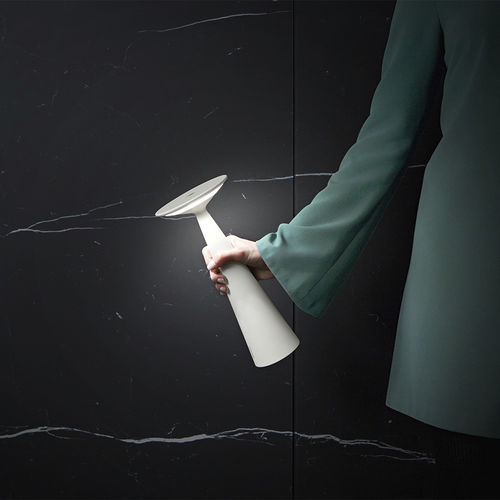 Tischlampe - DAMA - Zafferano Srl - tragbar / Aluminium / modern