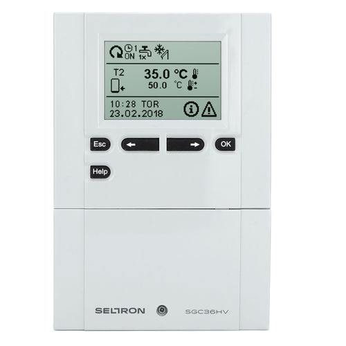 Wandmontierter Heizungsregler - SGC67HV - Seltron - für Solar-Durchlauferhitzer / Fernbedienung