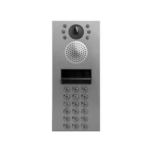 Video-Türsprechanlage / Edelstahl - 4302NV - Videx Electronics S.p.A. - Edelstahl mit Mattfinish / Einbau / für Außenbereich