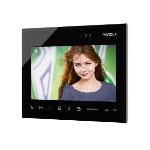 Weiße Video-Türsprechanlage - KRV772 - Videx Electronics S.p.A. - schwarz / Einbau / für den Innenraum
