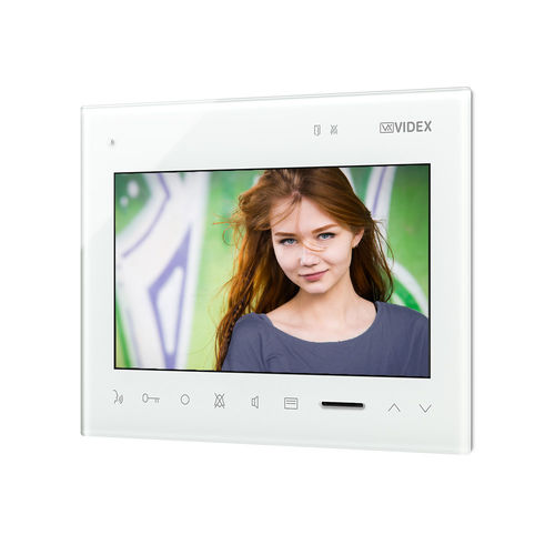 Weiße Video-Türsprechanlage - KRV782 - Videx Electronics S.p.A. - schwarz / Einbau / für den Innenraum