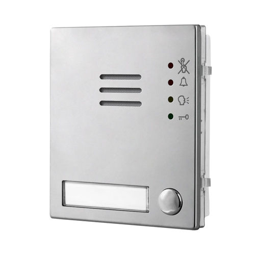 Türsprechmodul / Edelstahl mit Mattfinish - 4304-1 - Videx Electronics S.p.A. - Edelstahl poliert mit Spiegelfinish / anodisiertes Aluminium / für Zweckbauten