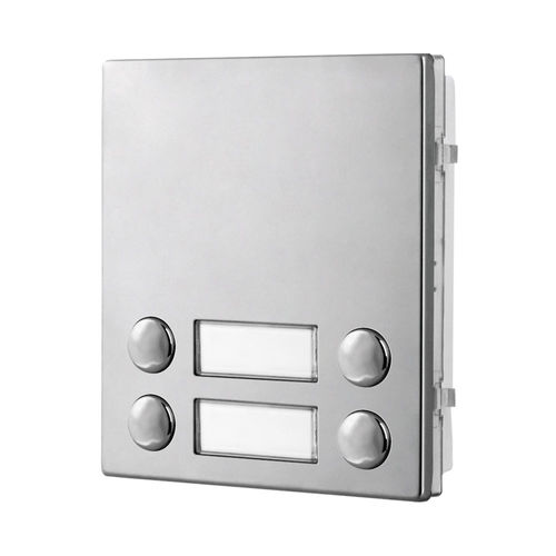 Edelstahl-Türstation - 4042D - Videx Electronics S.p.A. - anodisiertes Aluminium / Edelstahl mit Mattfinish / Einbau