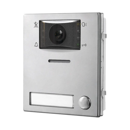 Video-Türsprechanlage / Edelstahl - 4384-1 - Videx Electronics S.p.A. - Edelstahl mit Mattfinish / Einbau / für Außenbereich