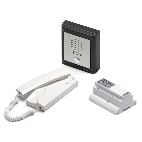 Weiße Audio-Türsprechanlage - VRK - Videx Electronics S.p.A. - schwarz / Einbau / für den Innenraum